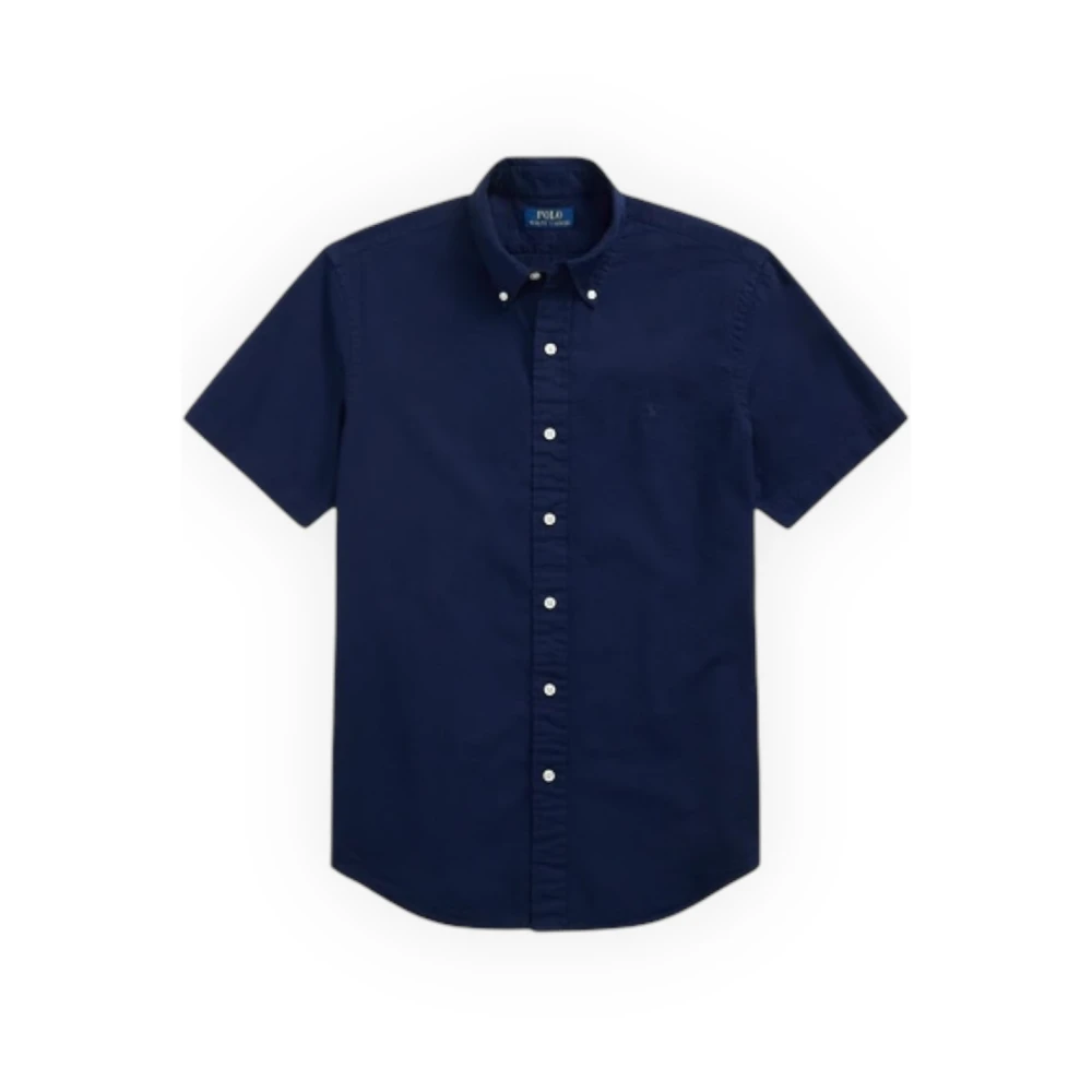 Polo Ralph Lauren Men's Blue Short Sleeve Shirts, M, Short Sleeve Sport Shirt