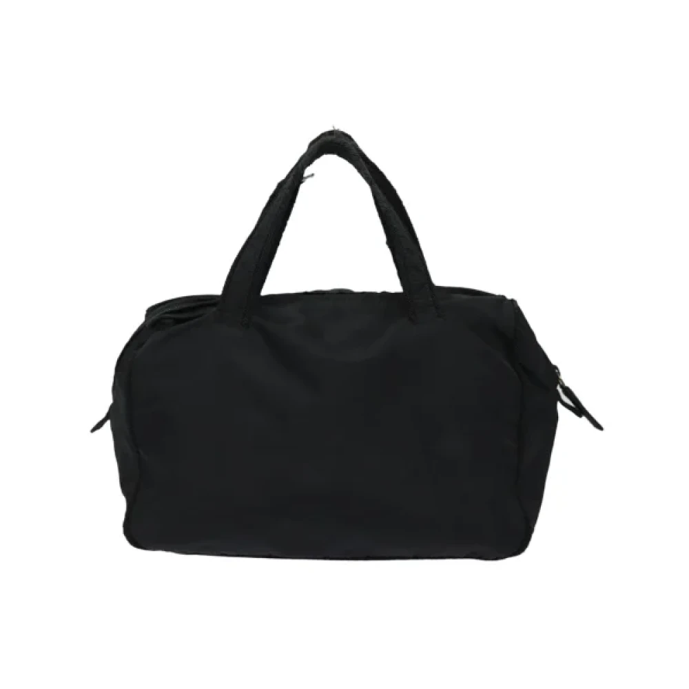 Prada Vintage Pre-owned Nylon handbags Black Dames