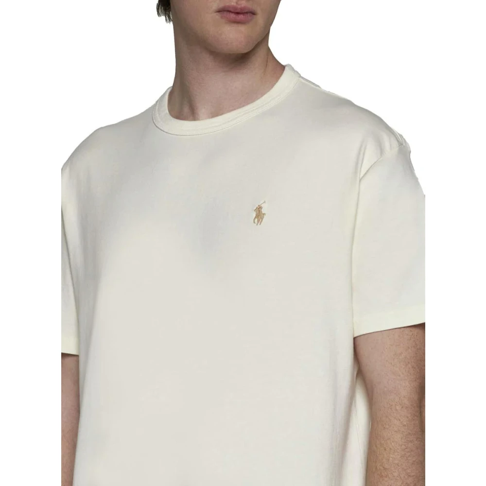 Ralph Lauren Klassieke Fit Polo T-shirt met Geborduurd Logo White Heren