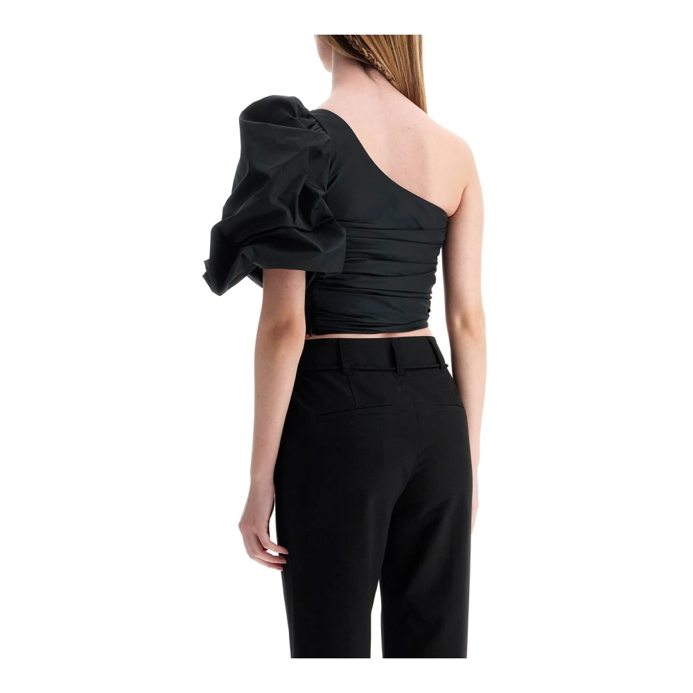 pinko Elegante Zwarte Off Shoulder Top Black Dames