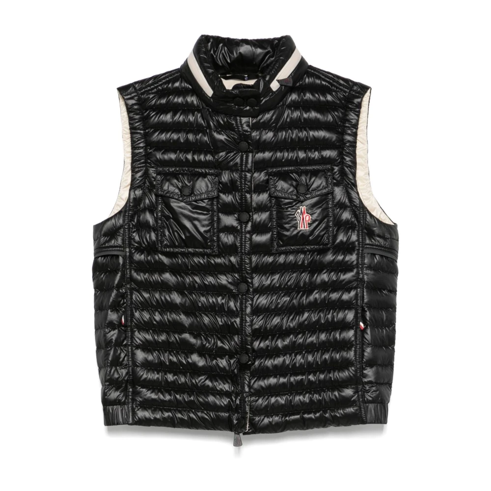Moncler Women's Black Vests,, Gumiane Down Gilet Small