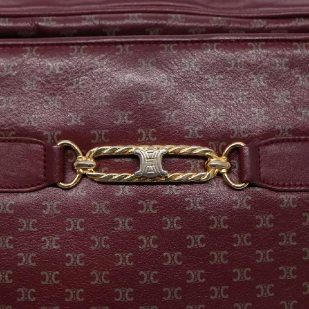 Celine Vintage Pre-owned Leather celine-bags Red Dames