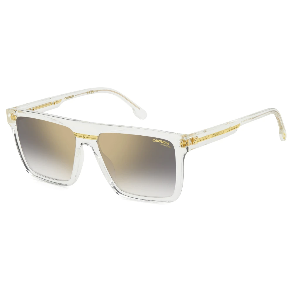 Carrera Men's Gray Sunglasses, 58 Mm, Crystal Grey Sunglasses With Gold Mirror