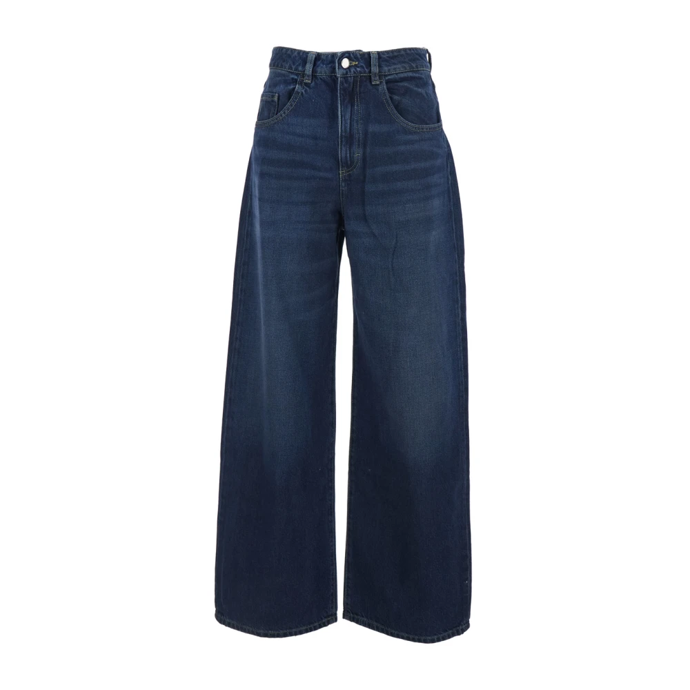 Icon Denim Donna Blu Jeans Poppy A Gamba Larga