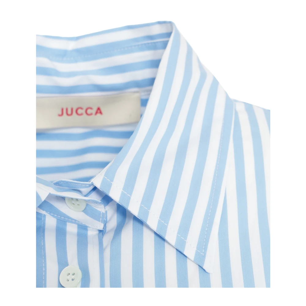 Jucca Gestreepte overhemdjurk Blue Dames