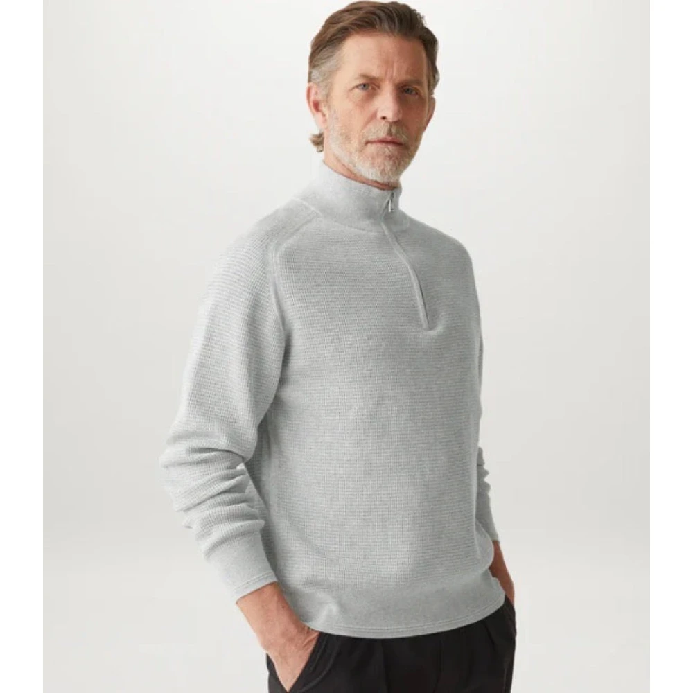 Belstaff Lichtgrijs Quarter Zip Jumper Gray Heren