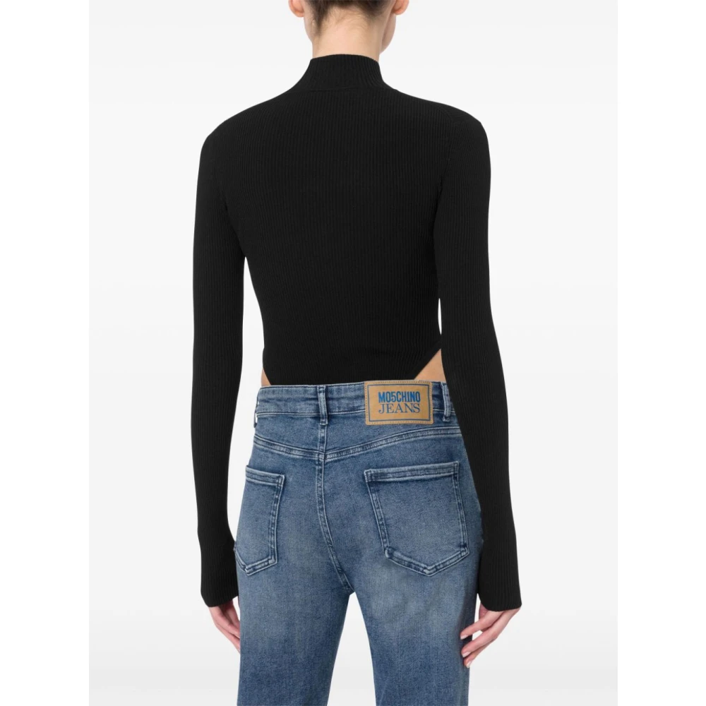 Moschino Zwarte Top voor Vrouwen Black Dames