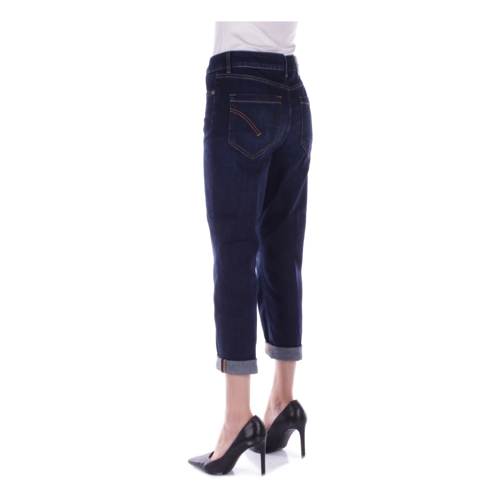 Dondup Denim Jeans met Zijlogo Blue Dames