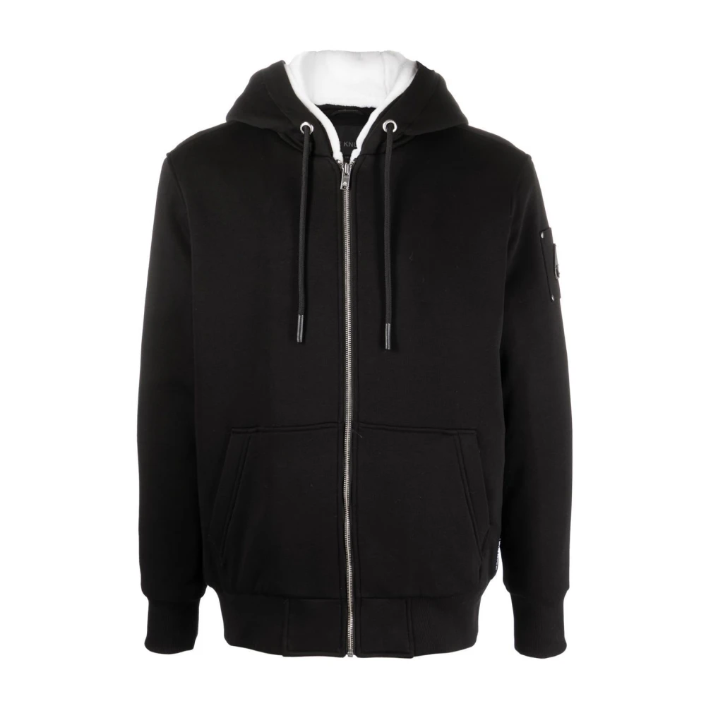 Moose Knuckles Men's Black Zip-Throughs, L, Classic Bunny 3 Jackets