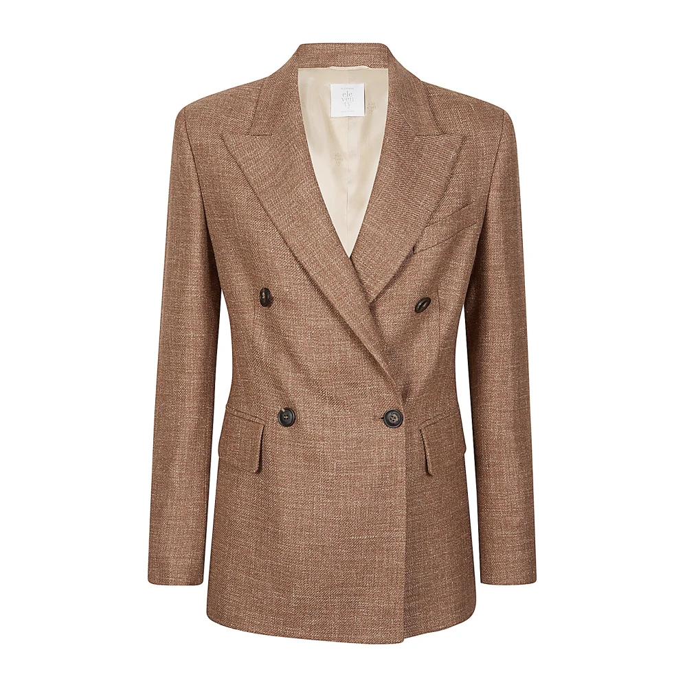 Eleventy Mujer Giacca Lunga Doppiopetto