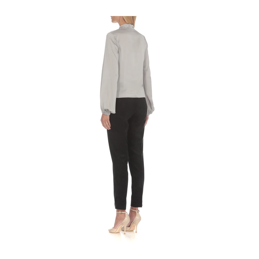 D.Exterior Zwarte Corduroy Broek voor Vrouwen Black Dames