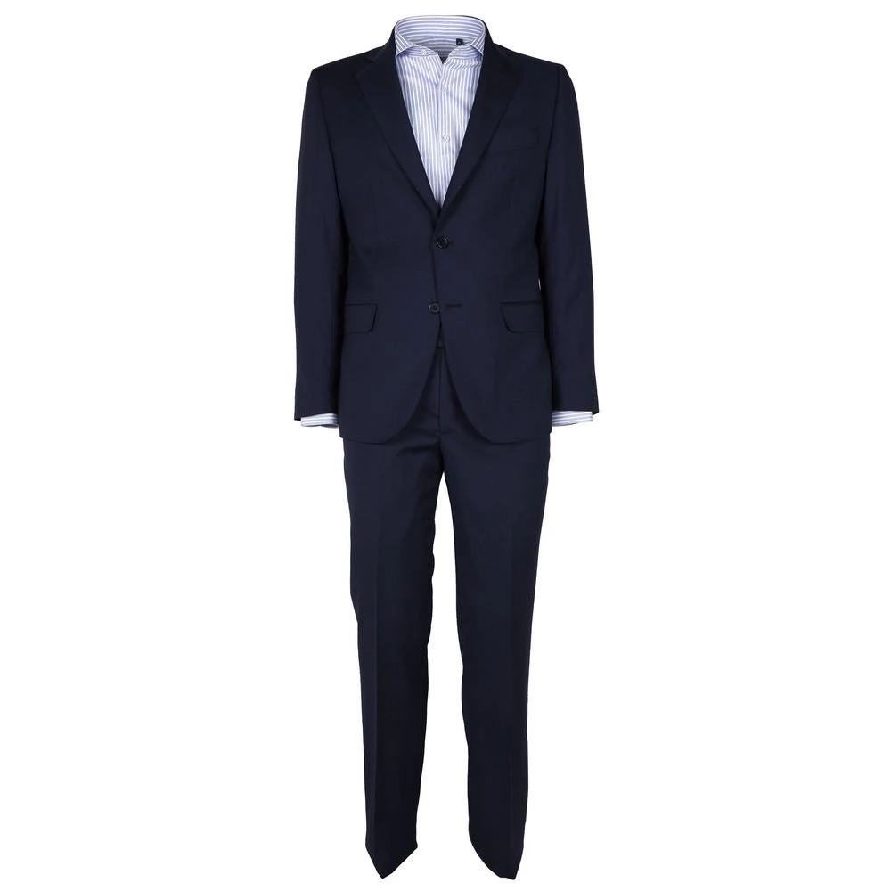 Made in Italia Blauw Wollen Pak Drop 7 Blue Heren