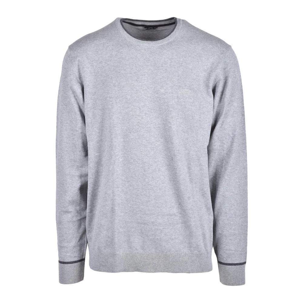 Guess Katoenmix Spandex Sweater Gray Heren