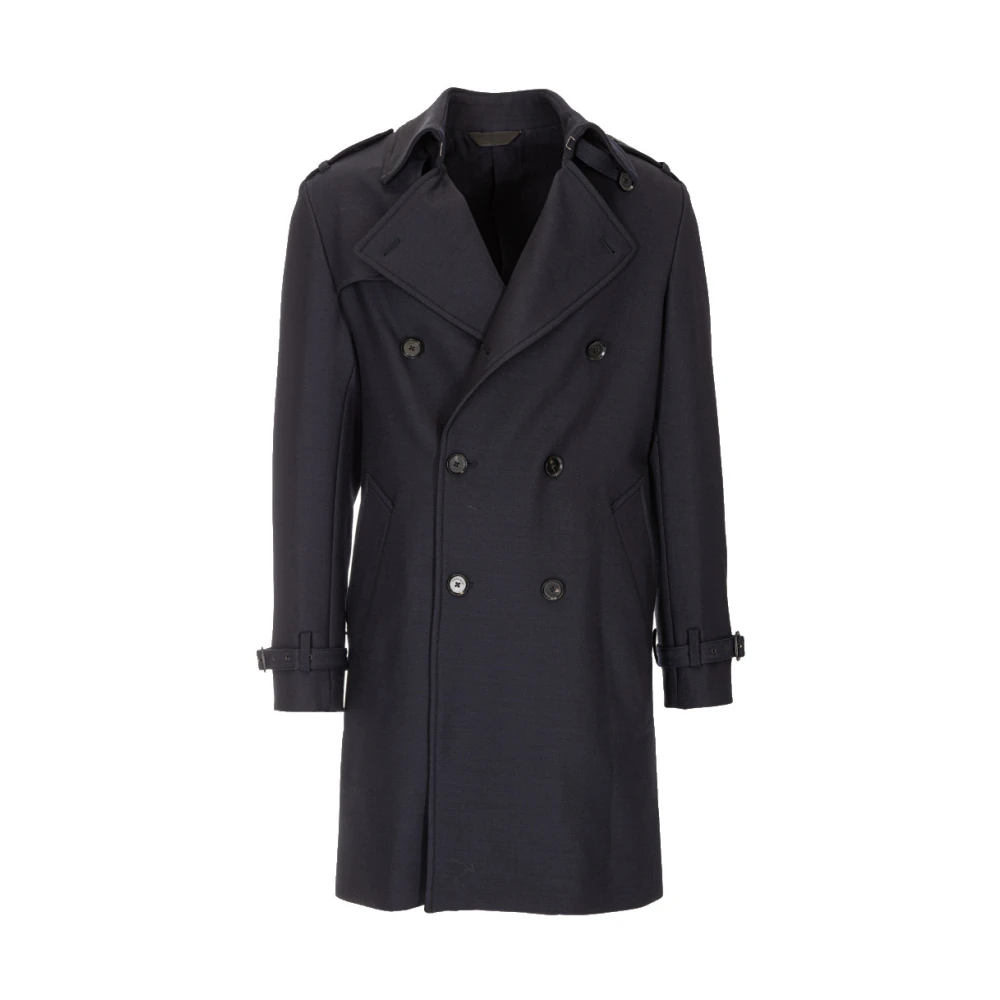 Paoloni Trench Coats Black Heren