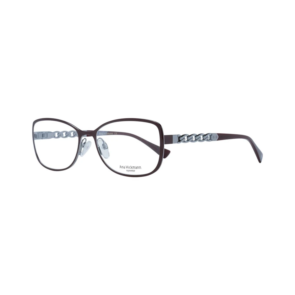 Ana Hickmann Bruin Metalen Rechthoekige Optische Frames Vrouwen Brown Dames
