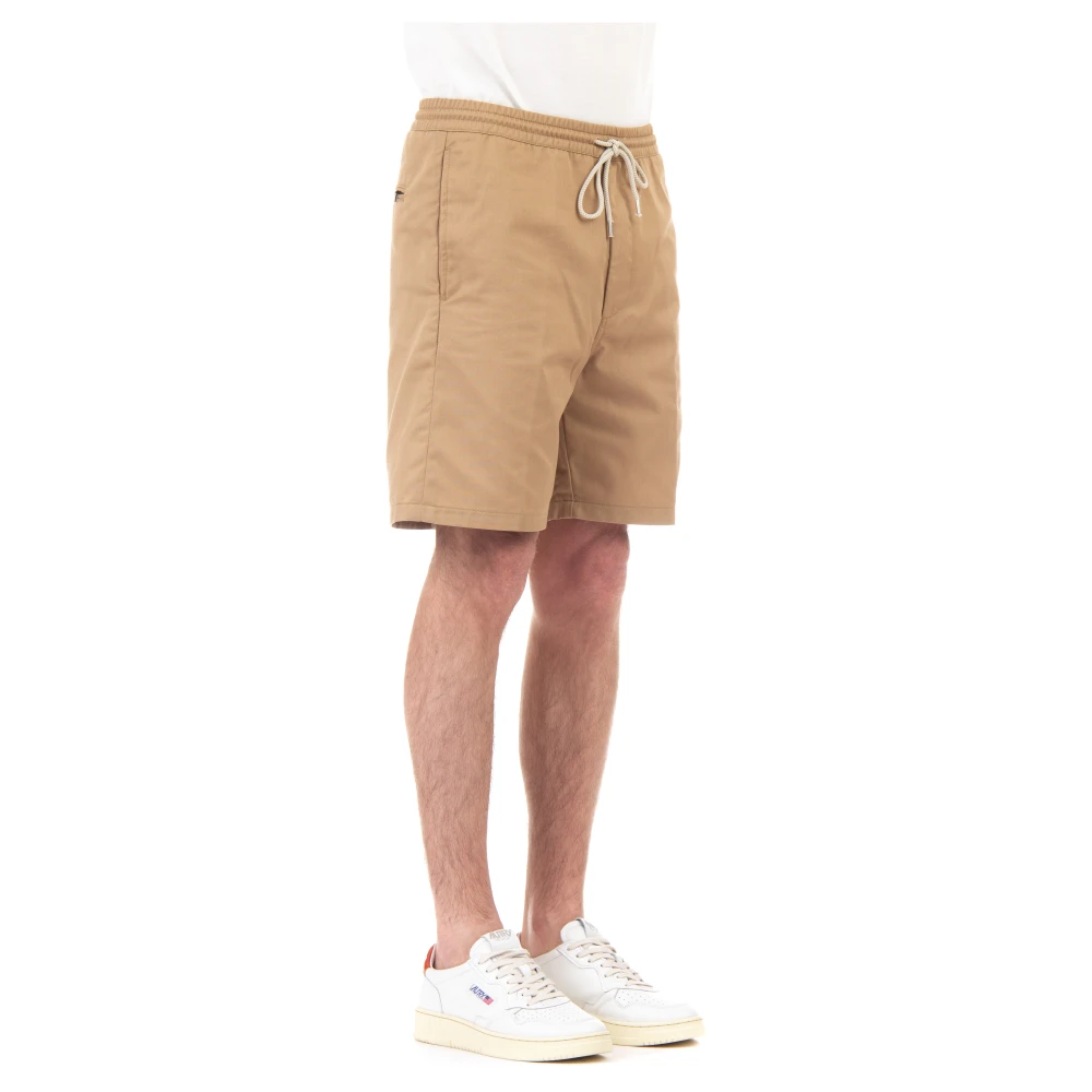 Department Five Korte Stretch Katoenen Shorts met Trekkoord Brown Heren