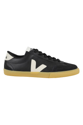sort-laeder-sneakers-volley-stil
