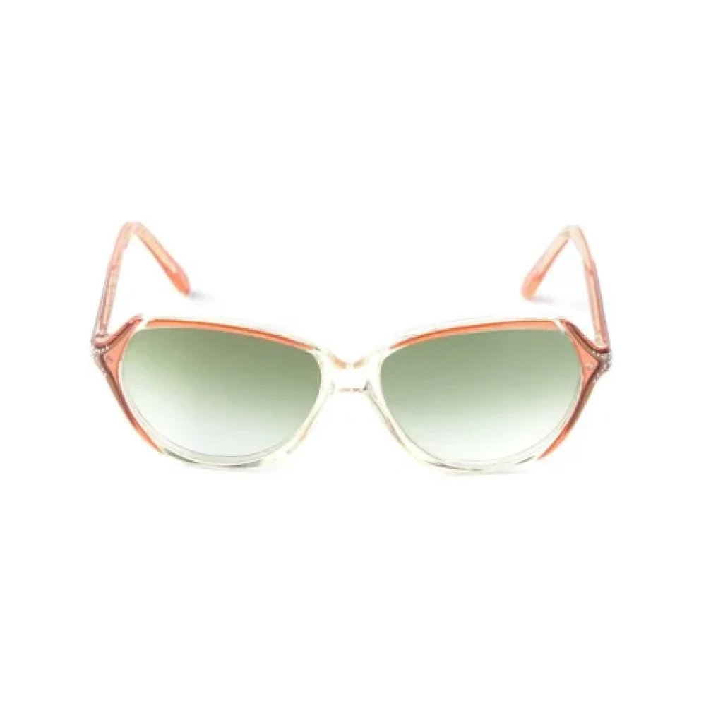 Yves Saint Laurent Vintage Pre-owned Acetate sunglasses Orange Dames