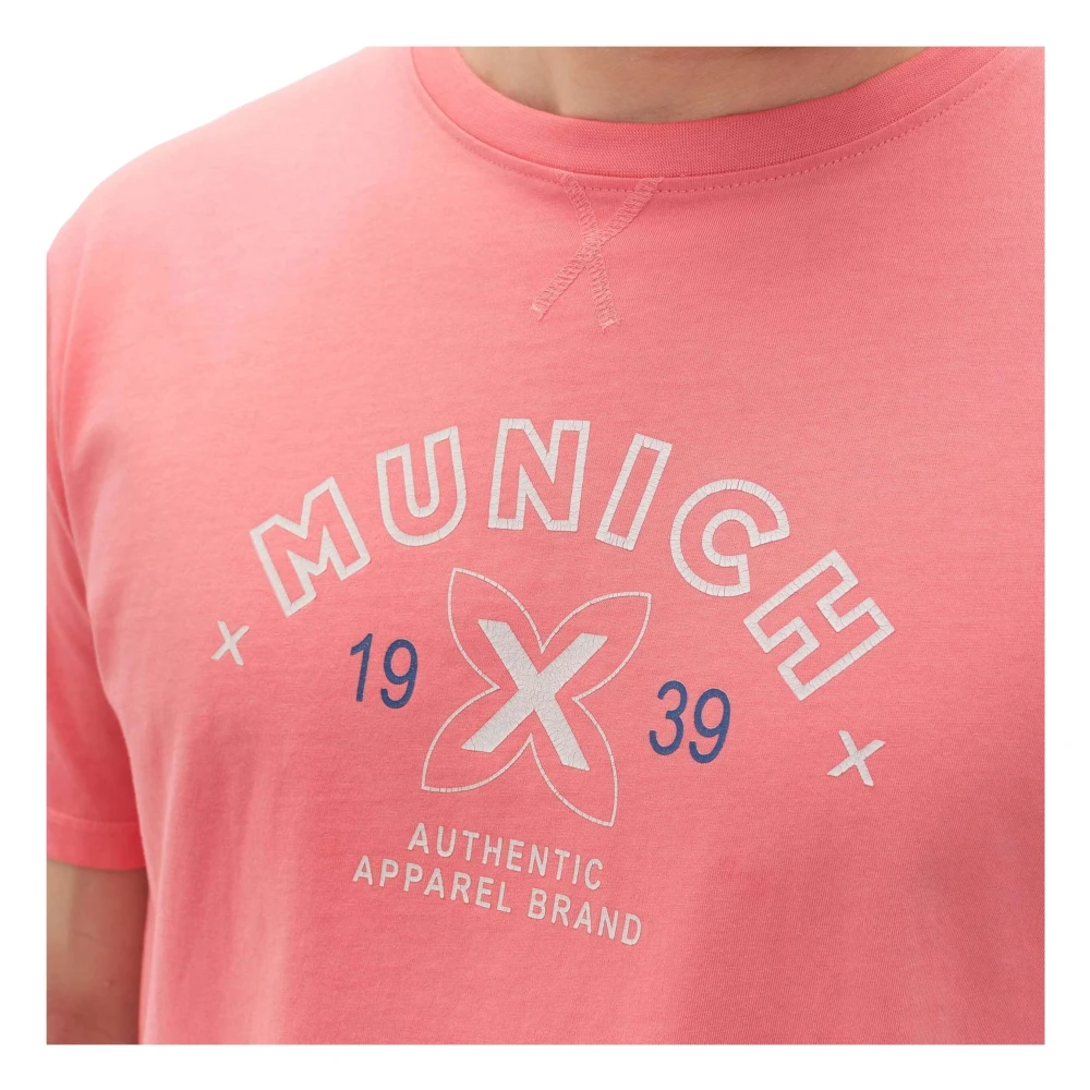 Munich Vintage T-shirt Pink Heren