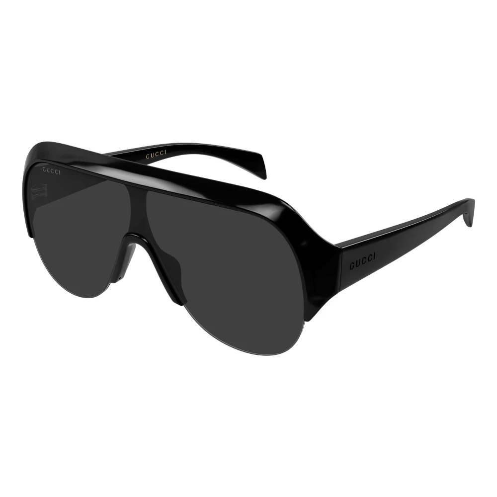 Gucci Women's Black Sunglasses, One Size, Shield Sunglasses