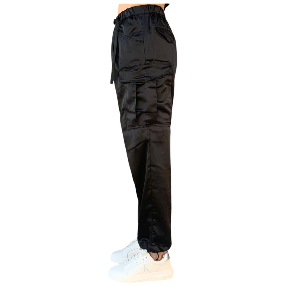 White Sand Casual Denim Broek Black Dames