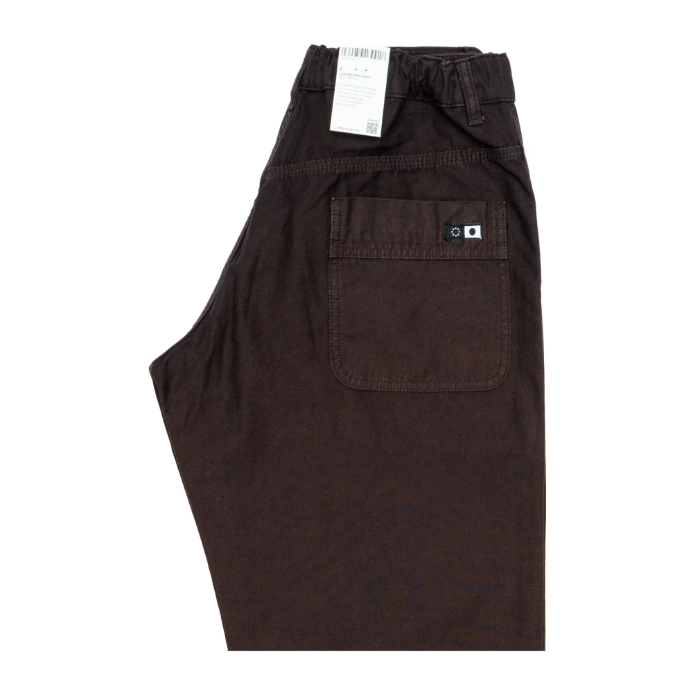 Edwin Comfortabele katoenen broek Brown Heren