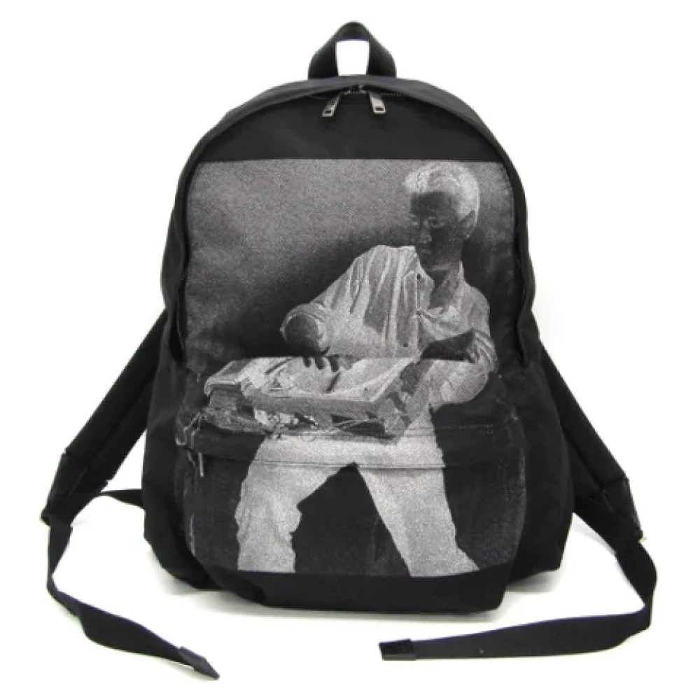 Celine Vintage Pre-owned Canvas shoulder-bags Black Dames