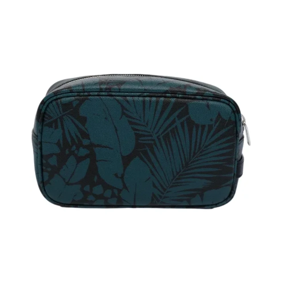 Yves Saint Laurent Vintage Pre-owned Leather pouches Blue Dames