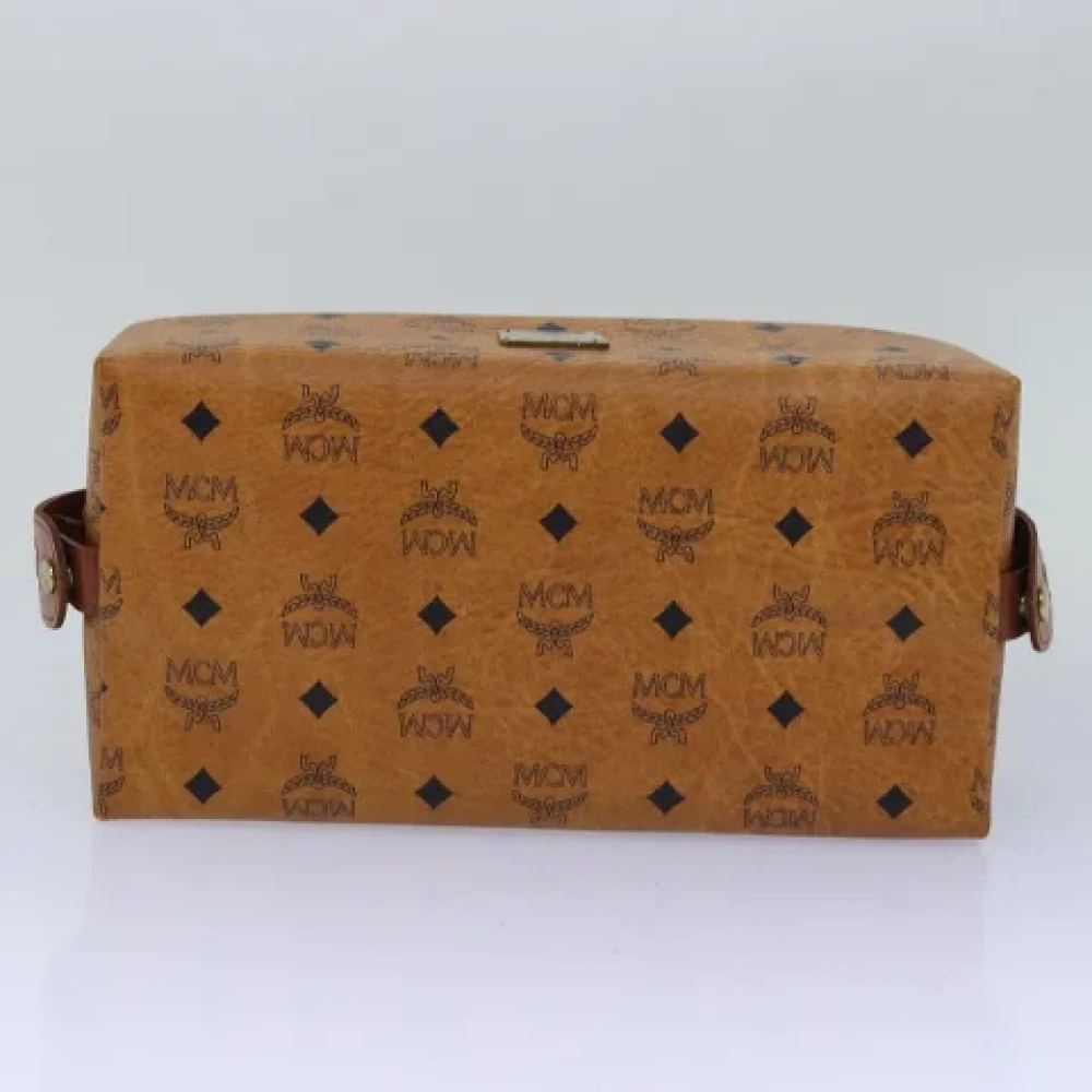 MCM Pre-owned Leather handbags Brown Dames
