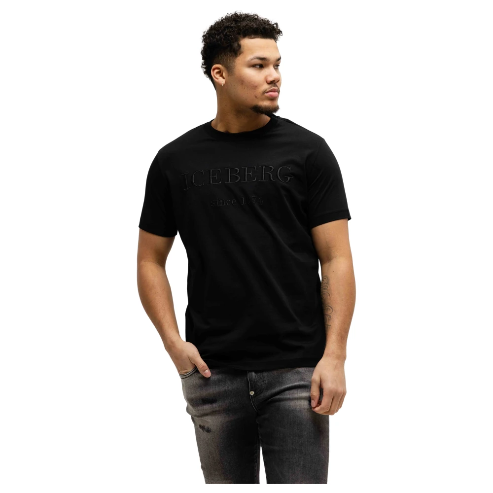 Iceberg - Tops > T-Shirts - Black - Iceberg - Modalova
