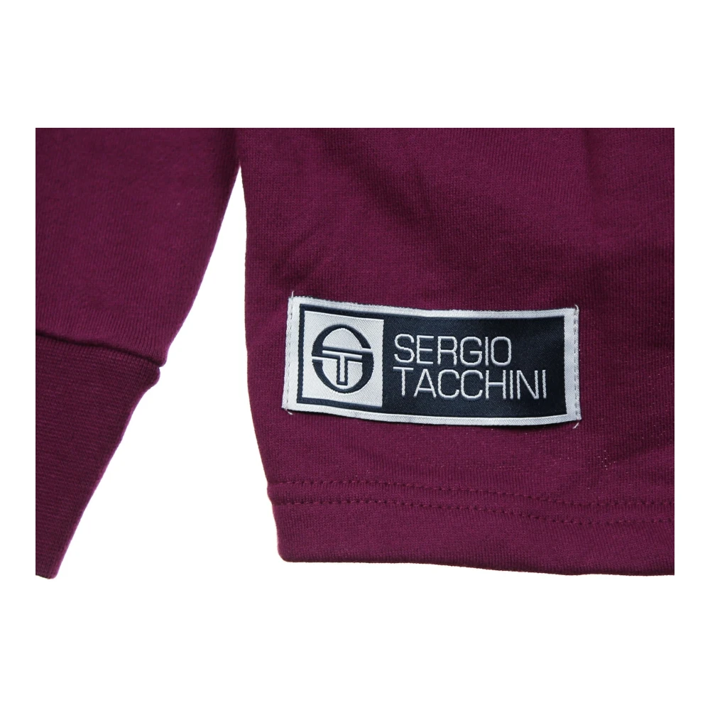 Sergio Tacchini Paars Zwart Heren Hoodie Purple Heren
