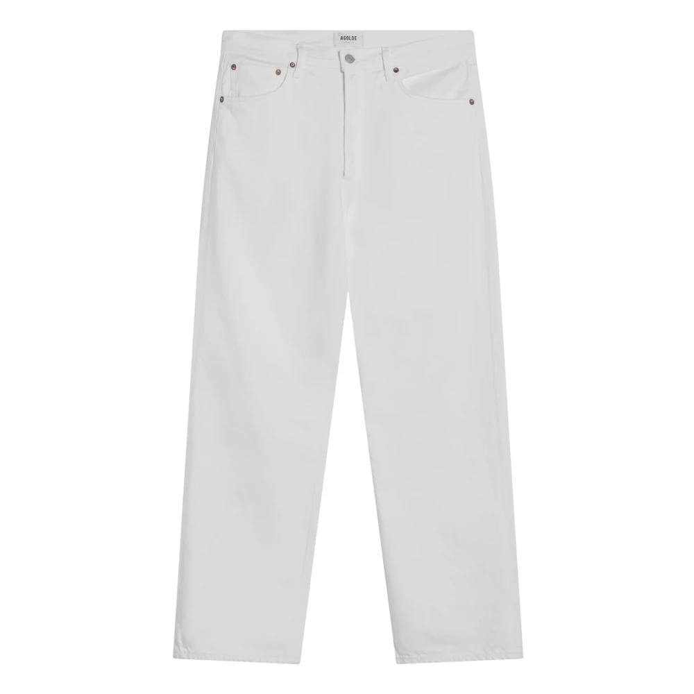 Agolde Regular Fit Denim Jeans White Heren