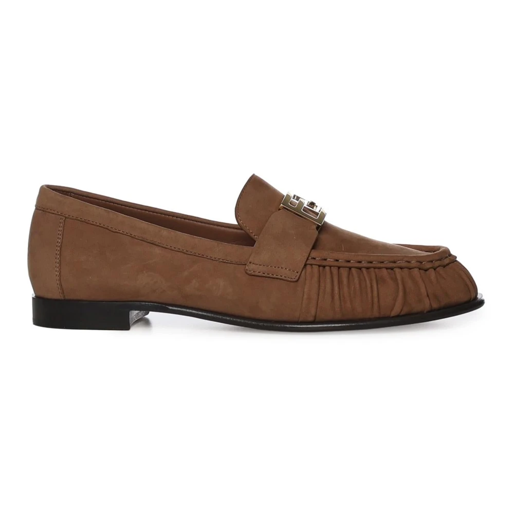 Fendi , Loafers, Female, Brown, 7 Uk, Flat Shoes