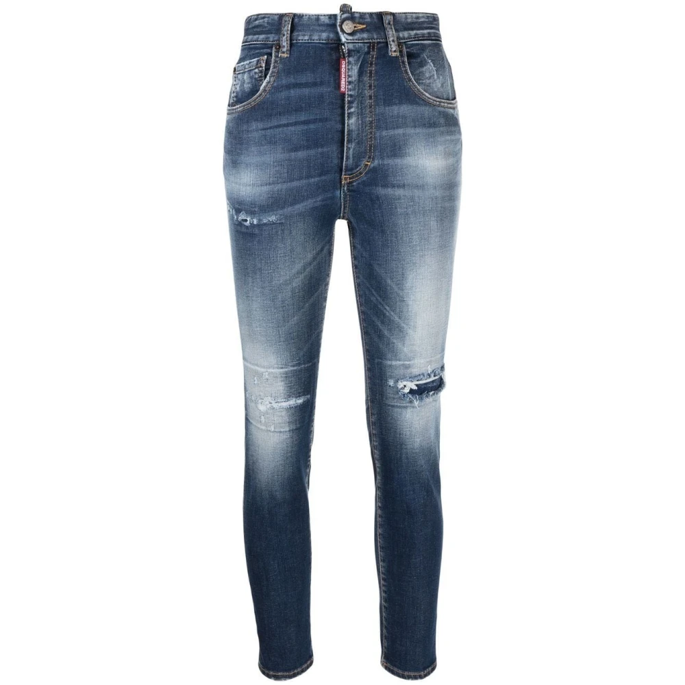 Dsquared2 Women's Blue Slim-Fit Jeans - Slim Fit Jeans - Xs - Jeans