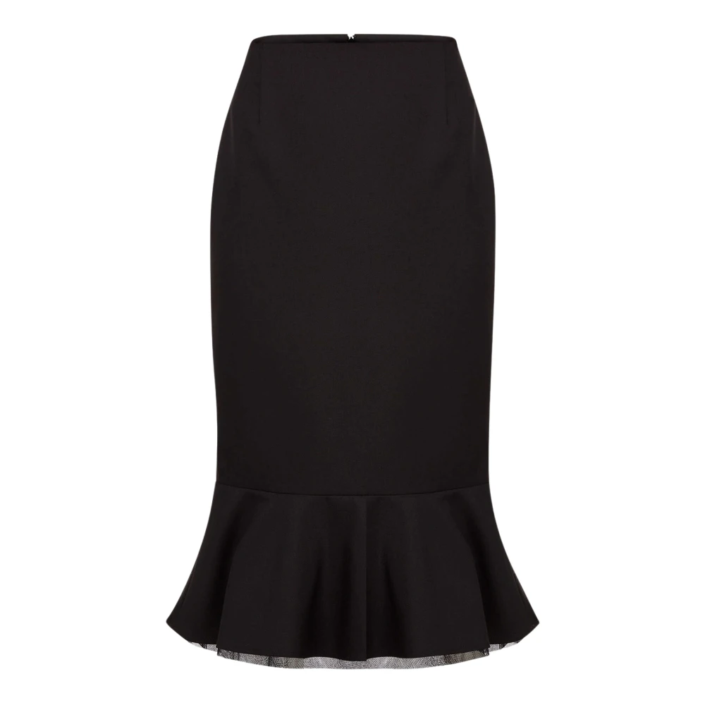 Nina Ricci Vrouw Zwart Rokken Dames, S, Midi Peplum