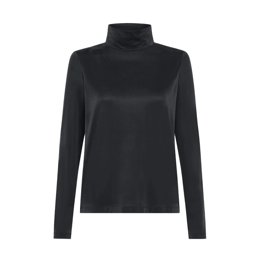 RRD Silk Touch Long Sleeve Sweater Blue Dames