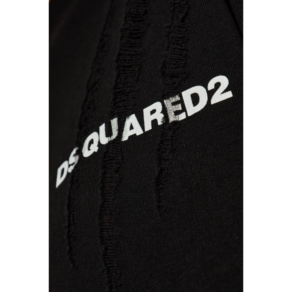 Dsquared2 Sweatshirt met vintage-effect Black Dames