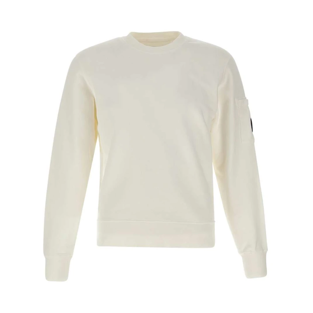 C.P. Company Heren Witte Katoenen Sweatshirt White Heren