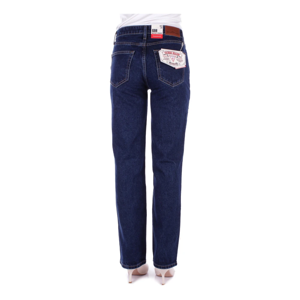 Guess Logo Achterkant Rits Sluiting Regular Fit Blue Dames