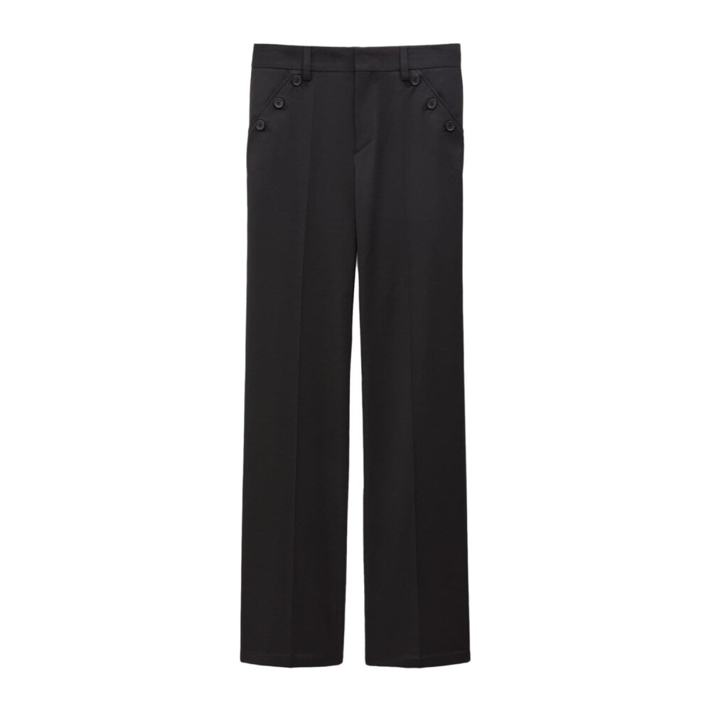 Pantalones negros online rectos