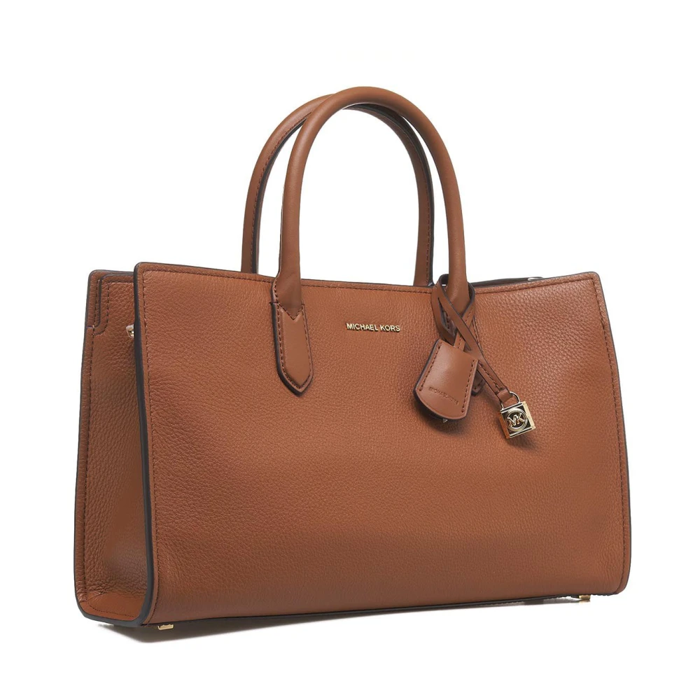 Michael Kors Bruine Handtas met Enkele Handgreep Brown Dames