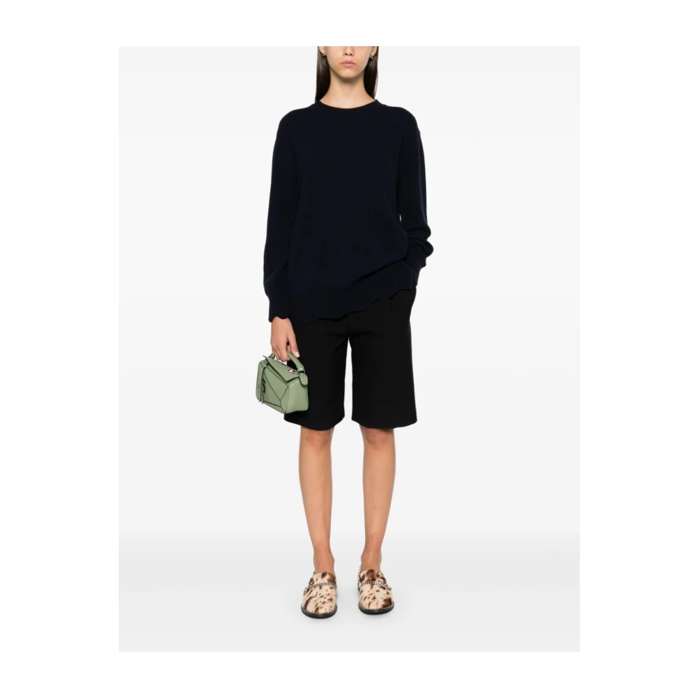 Twinset Blauwe Oversized Sweater Jurk Blue Dames