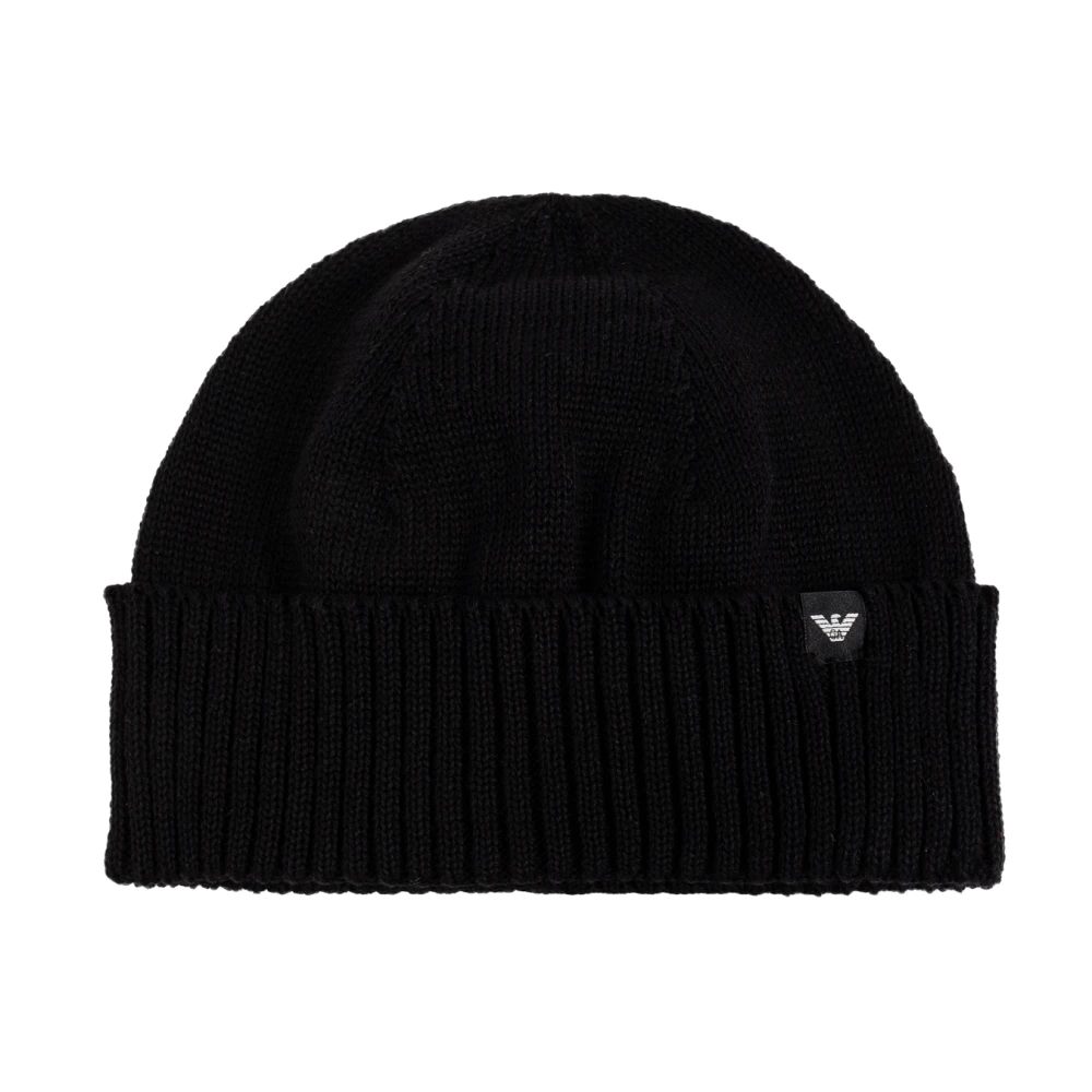 Emporio Armani Pet met logopatch Black Heren