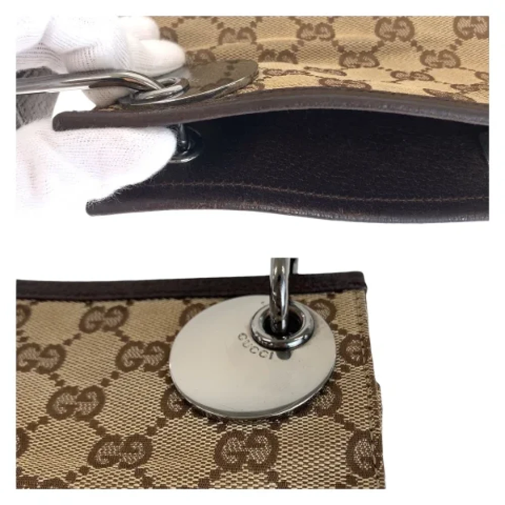 Gucci Vintage Pre-owned Canvas crossbody-bags Brown Dames