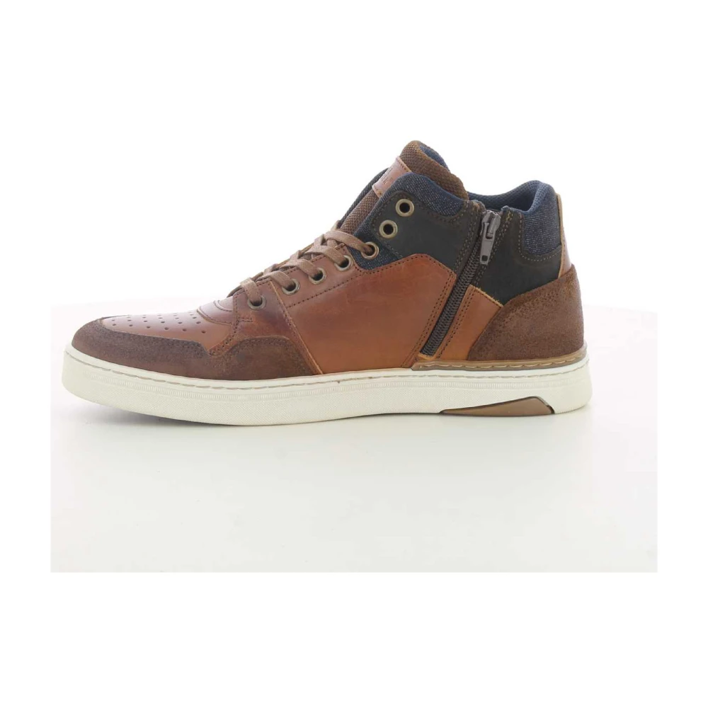 Bullboxer Stijlvolle Cognac Herensneakers Brown Heren