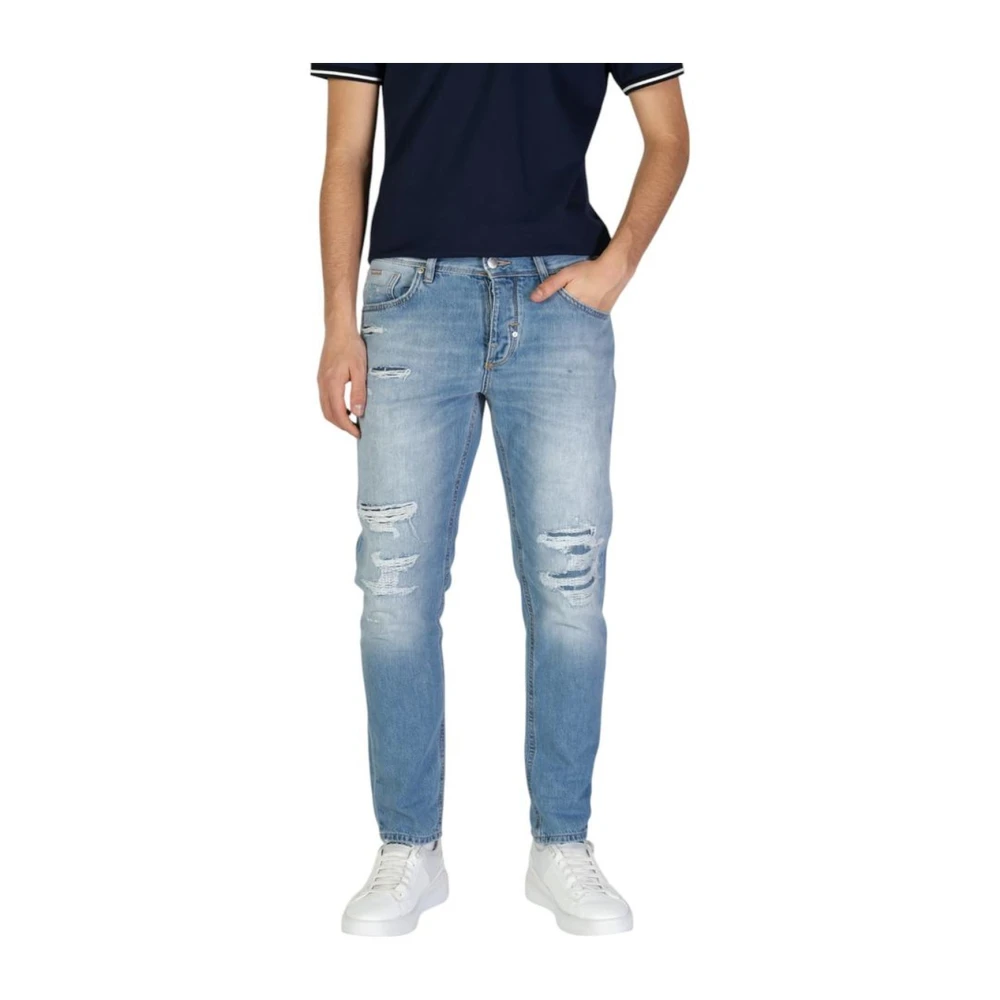 Antony Morato Men's Blue Slim Fit Jeans, W38, Slim Fit Cotton Jeans & Pant