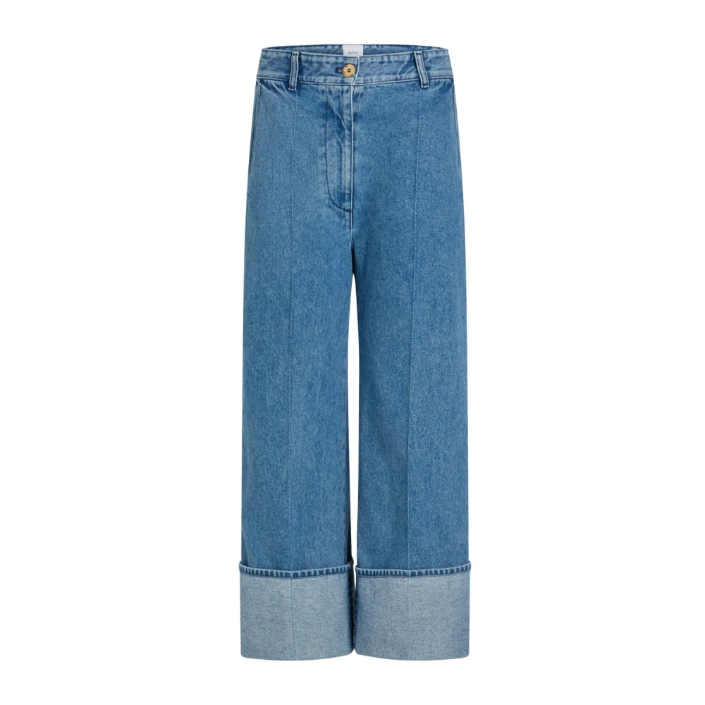 Patou Blauwe Denim Jeans Blue Dames