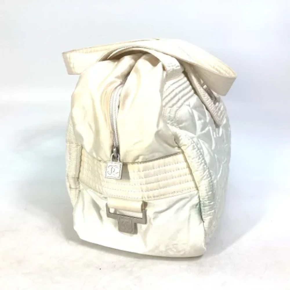 Chanel Vintage Pre-owned Fabric chanel-bags White Dames