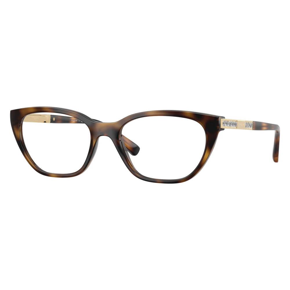 Vogue Eyewear Transparent Woman Vo5742b W656 Optical Frames Nylon Brown Butterfly Normal - Image 2
