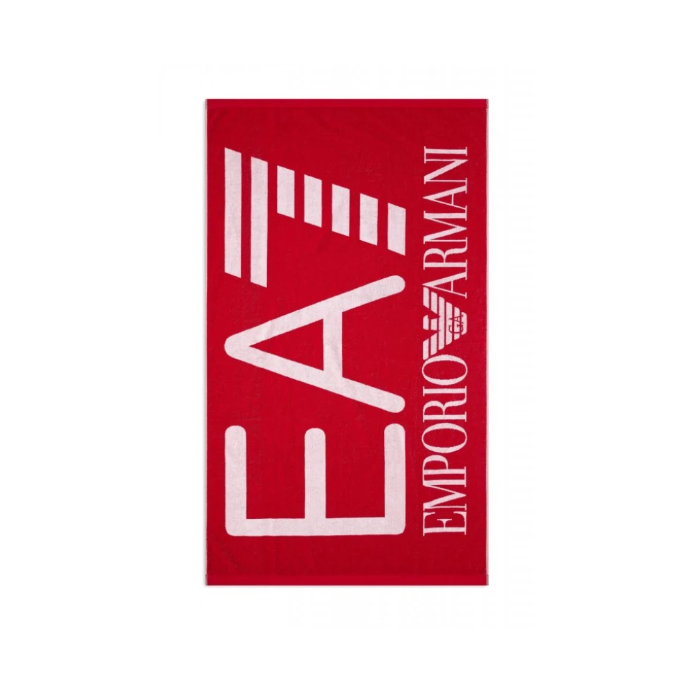 Emporio Armani Ea7 Unisex Rosso Visibility Towel